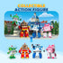 Robocar Poli Amber Transforming Robot, 4" Action Toy Figure, Emergency Vehicle Playset for Kids
