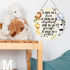 Muktoujaumai Baby Girl Boy Nursery Wall Decor, Safari Nursery Hanging Sign Decor Woodland Wall Decoration Jungle Wood