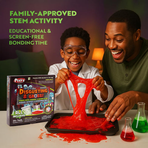 8 9 10 11 12 13+ 34+ Playz Disgusting n' Gross Zombie Poop - DIY Stem Learning & Educational Science Kit for Kids Age