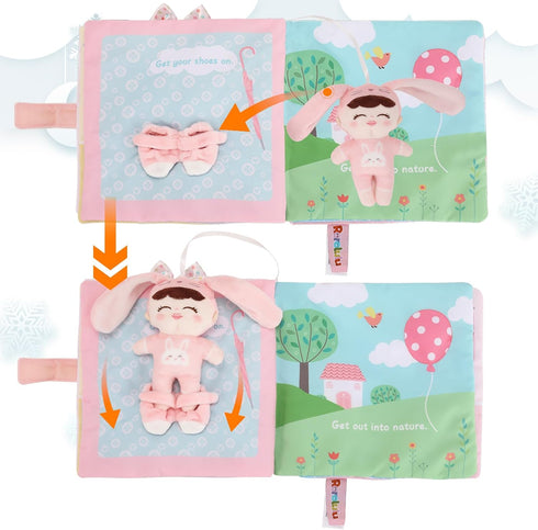 Soft Cloth Books for Baby Gift, Activity Quiet Cloth Books, Developmental Toys for Toddlers and Infants, Gift for 0-2