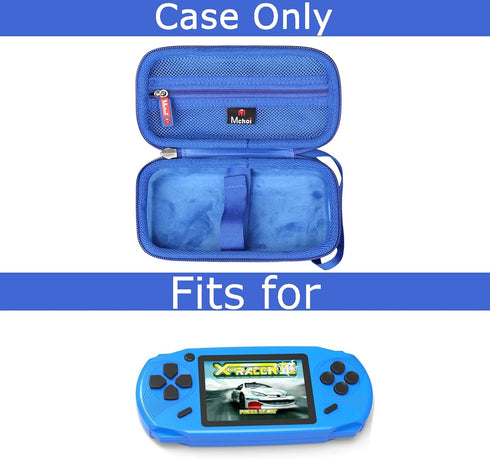 Mchoi Hard Case for Beijue 16 Bit Handheld Games, Waterproof Shockproof Protective Case Only, Blue