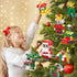 18 Pack Sets JOICEE Christmas Ornaments Building Blocks, Xmas Tree Ornaments Building with Strings Hanging Decoration