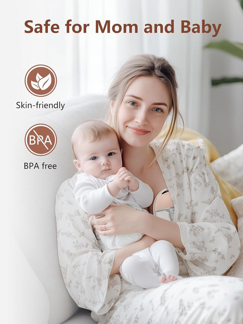 4 12 24mm 2 Pack Hands Free Breast Pump, Wearable Breastfeeding Pump, Lightweight Portable Electric Pump Modes