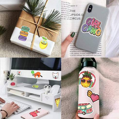 QTL VSCO Stickers for Girls, Cute Waterproof Vinyl Pack for Water Bottle, Laptop, Hydroflask, 150Pcs