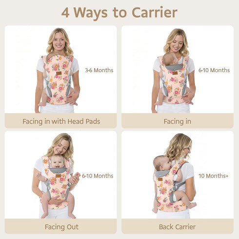 7-33 Lbs, Cozy (4-36 YooxArmor Baby Carrier, Ergonomic Adjustable Toddler Carriers for Lightweight Infant Carrier