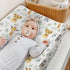 African Safari Jungle Animals Changing Pad Cover for Baby Girls & Boys, Giraffe, Elephant, Lion, Zebra, 32"/34" x 16"