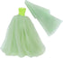BJDBUS for 11.5 Inch Girl Doll Clothes, Green Trailing Wedding Dress with Veil Dinner Party Gown