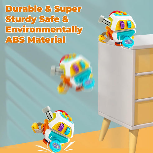 Montessori Busy Cube for Toddlers - Car Travel Toys Activity Cube, Educational Birthday Gifts for 18+ Months