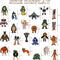 Generic 24PCS Set Italian Brainrot Action Figure,Tralalero Tralala Action Figure with Tralalero Tralala,Tung Tung Tung