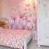 MLM Mermaid Tail Wall Stickers Under The Sea Fish Pink Wall Decals Peel and Stick Wall Art Decor for Kids Bathroom