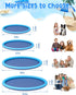 XL-68) YSJILIDE Non-Slip Large Sprinkler Splash Play Mat,Splash Pad for Kids and Dog (Blue