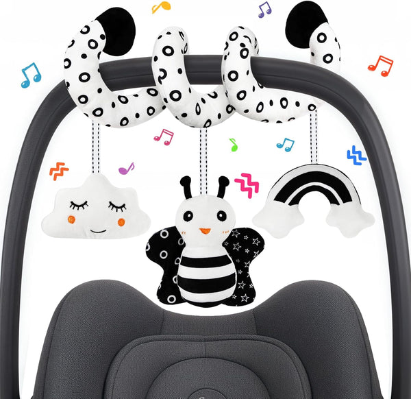 Car Seat Toy,Stroller Toys,Car Seat Toys for Babies 0-6 months Boy Girl,Spiral