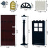 Building Bricks Kit, Glasses, Windows and Doors Set Accessories for Kids, Compatible with Major Brands