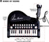 24 3+ Love&Mini Toddler Piano - Keys Black Baby Piano Toys with Microphone, Birthday Gifts for Year Old Girls and Boys
