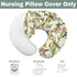 Hummingbirds Vintage Tropical Floral Baby Nursing Pillow Covers for Boy Girl Spring Birds Nursing Slipcovers