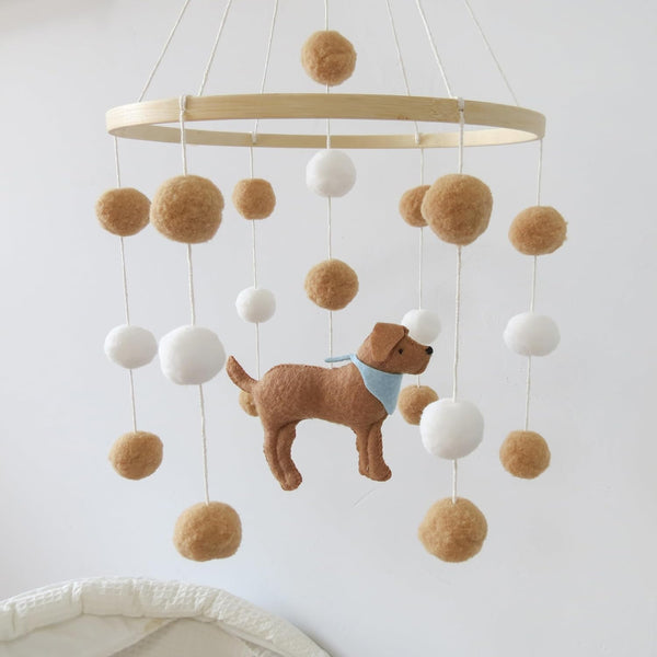 Goukurlsma Baby Crib Mobile for Boys Girls Dog theme Baby Mobile for Crib