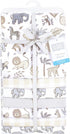 Hudson Baby Unisex Baby Cotton Flannel Receiving Blankets Bundle, Neutral Safari, One Size