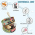 YETTASBIN Cute Dachshund Dog Portable Pacifier Holder Case with Metal Hook Buckle & Zipper for Diaper Bag and Stroller