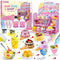 Mini Bake Shop DIY Toy Set, Making 14Pcs Pretend Desserts & Cakes,