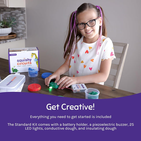 Standard Squishy Circuits Kit - Explore Electrical Circuits with Play Dough - STEM Science Kits for Kids Age 8-12, Fun
