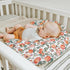 Summer Vintage Peaches Baby Nursing Pillow Covers for Boy Girl Retro Peach Flowers Leaves Nursery Slipcovers