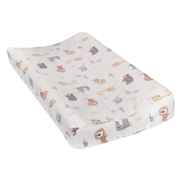 Trend Lab Crayon Jungle Deluxe Flannel Changing Pad Cover, White 10x9x3 Inch