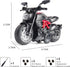 Toy Motorcycle - Pull Back Cars with Sound and Light for Kids, Motorcycle Toys for Boys Age 3-9