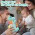 Holaxander 0-3-6-12+ Textures,Tummy Baby Dino Plush Soft Stuffed Animal Toy for Months,Infant Musical Toy