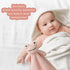 Baby Pink Frog Soft Stuffed Animal Security Blanket, Plush Frog Character Lovey Blanket for Newborn Infant Toddler