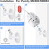 wochel SM650/SM653/SM43E, Adhesive Baby Monitor Mount for iFamily Sturdy and Stable Baby Camera Stand with Adjustable