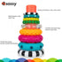 6+ 9 Set Sassy Stacks of Circles Stacking Ring STEM Learning Toy, Age Months, Multi, Piece