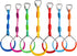 7-Pack Rainbow Craft Colorful Ninja Rings - Gymnastic Ring, Swing Bar Ring, Monkey Rings for Backyard Ninja Warrior