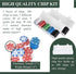 Extguds Rummy Set: 2Boxes (200 Pieces)+1Deck Poker+1Game Rummy Michigan Deluxe Board Game Felt Game Mat + of Playing