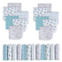 Viviland Baby Washcloths, 24Pack Baby Wash Cloths for Newborn, Baby Towels and