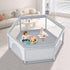 XVISHX 65x65 Inch Hexagonal Baby Playpen, Playpen for Babies and Toddlers, Baby