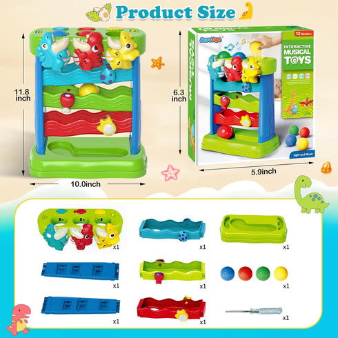 1 2 3 12-18 AuroTops Toys for Toddlers Years Old Boys & Girls Musical Toy for Kids Months Interactive Montessori Toys