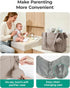 BAGSMART Diaper Bag Tote Puffer, Hospital Bag for Labor Delivery with Pacifier Case, Lightweight Baby Bag for Travel