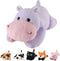 meowtastic Hippo Weighted Stuffed Animals - 28 Inch 5.0 Pounds Weighted Plush
