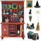 Dollhouse Miniatures 1/12 Scale Accessories, Wooden Bookshelf Furniture Set - Magic Bottle&Potion,
