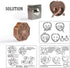 Brain Teaser Puzzles, 3 Pieces Metal Cast Puzzle Games, 3D Highly Difficult Adult Puzzles, IQ Educational Box