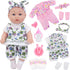 Ecore Fun 12 Inch Baby Doll with Clothes and Accessories,16 Pcs Reborn