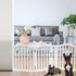 Wooden Dog Gate Foldable Pet Fence, Freestanding Pet Gates for Stairs, 3 Panel 23.6'' Height-White
