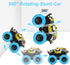 M SANMERSEN 2 Pack 360° Rotating Monster Truck Toys for 3-5 Year Old Boys and Girls - Toddler Car Toys Gifts