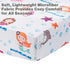 EVERYDAY KIDS Toddler Sheet Set - Fitted Sheet and Pillowcase - Undersea Mermaids Adventure - Soft Microfiber