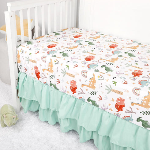 Set 3 Set Baby Bedding for Boys Girls, Pieces Nursery Bedding for Newborn Infant, Includes Comforter, Fitted Sheet, Bed