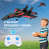 QFCST 2CH 2.4Ghz Foam Remote Control Wireless Airplanes RC Planes, Remote Control Fighter Toys, RC Fighter Jet