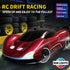 KAIMIO 1:20 4WD 2.4GHz Scale Remote Control Drift Car Racing Sport Toy RC Car with LED Lights, Racing and Drift Wheels