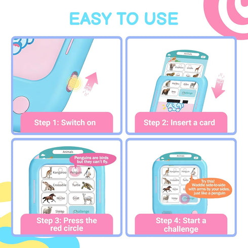 166 29+ 800+ 700+ 3-6 QuTZ Talking Flash Cards, Phonics Flash Cards, Learn to Read with Pages, Themes, Words & Fun