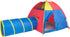 Pacific Play Tents 20414 Kids Hide-Me Dome Tent and Crawl Tunnel Combo, Large, Red/Yellow/Blue