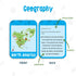 Merka 90 Pack Science Flash Cards for Kids - Solar System, Human Body, Geography, Learning Picture Cards